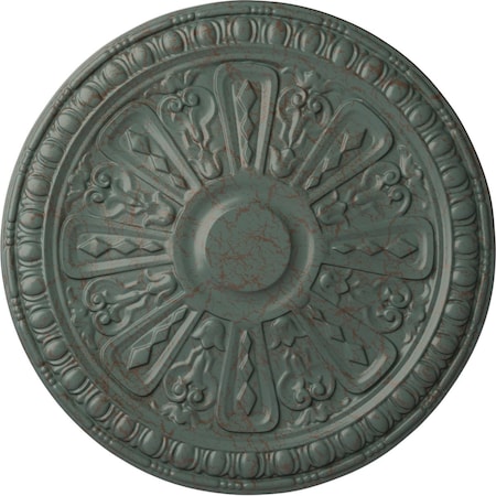 Ekena Millwork Raymond Ceiling Medallion (Fits Canopies up to 5 3/8"), 18"OD x 1 1/4"P, Cloud Burst Crackle CM18RA2CBC